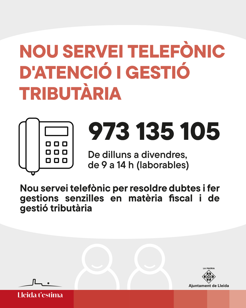 Nou servei telefònic d'atenció i gestió tributària